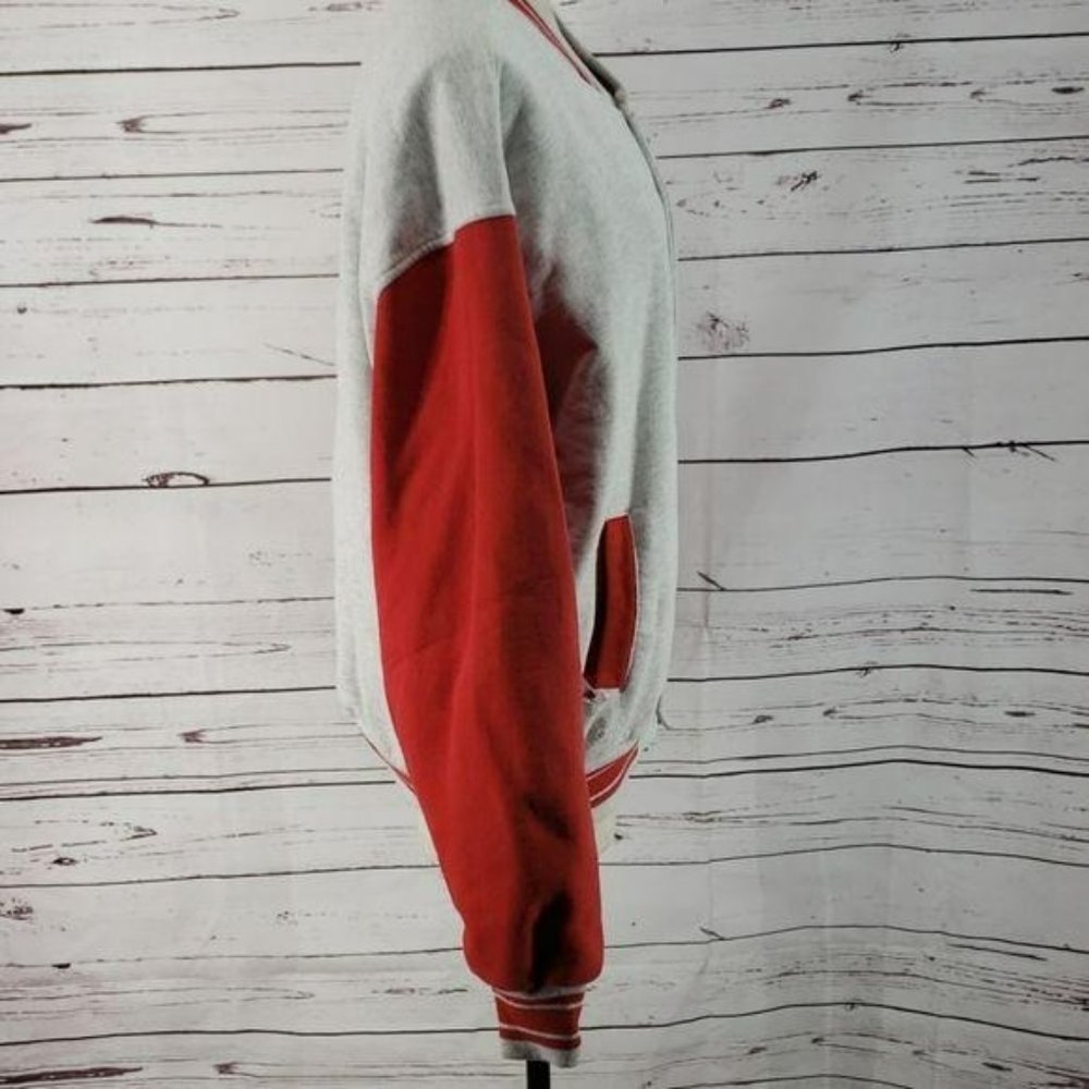 Disney Mickey Mouse Distressed Vintage Florida Varsity Jacket Size 2X - Picture 3 of 8